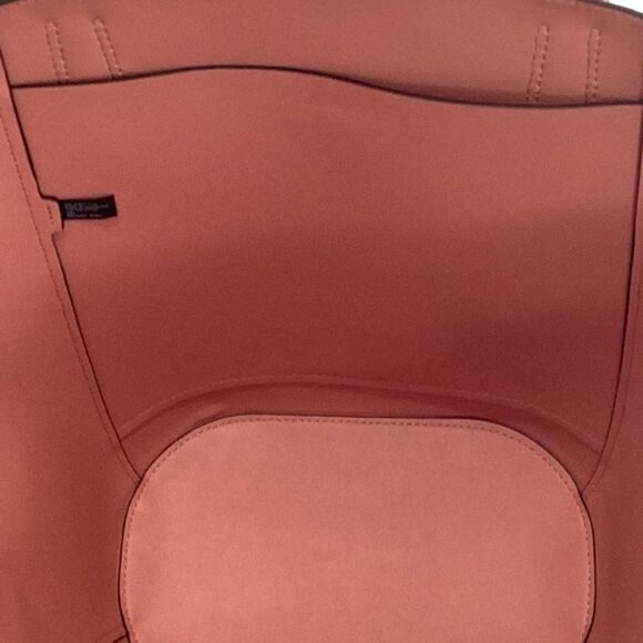 MICHAEL KORS NWT PORTIA SUNSET ROSE PINK LARGE LEATHER TOTE BUCKET SHOULDER BAG - Picture 5 of 10